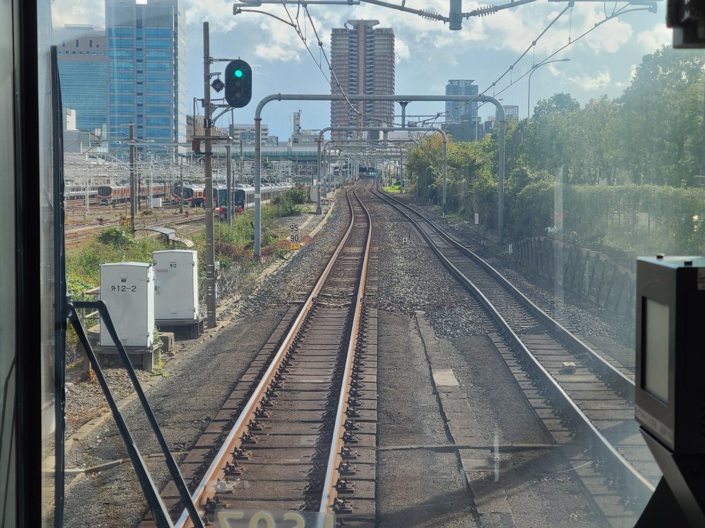 大阪環状線（大阪城公園ー森ノ宮間）車窓