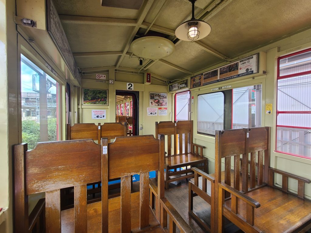 トロッコ列車の車内②