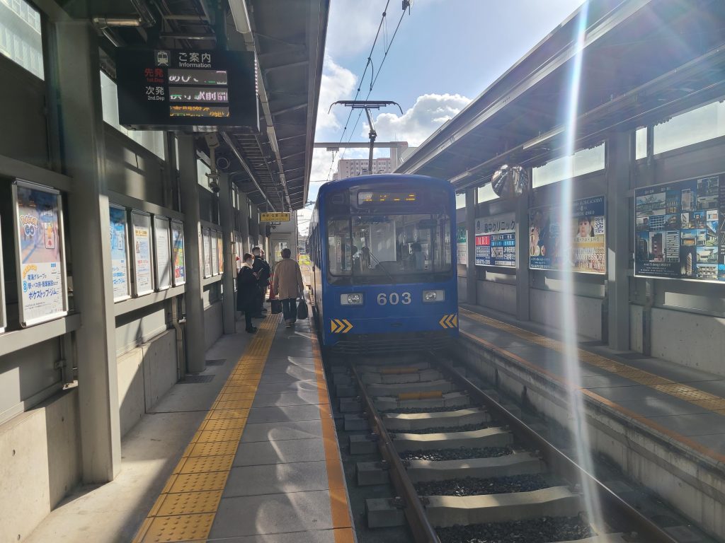天王寺駅前に停車する　浜寺駅前行き