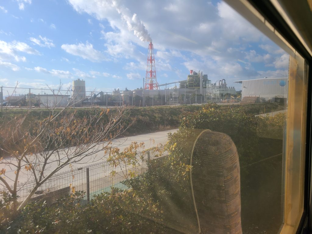 ＪＲ赤穂線播州赤穂駅ー天和駅間の車窓