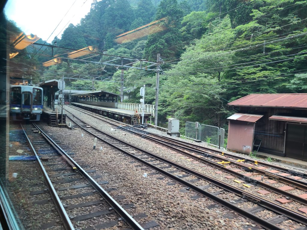 南海高野線　極楽橋駅構内写真