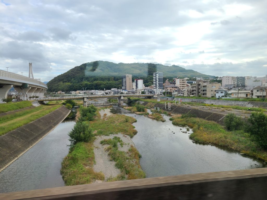 阪急宝塚線　池田ー川西能勢口間の車窓（猪名川）