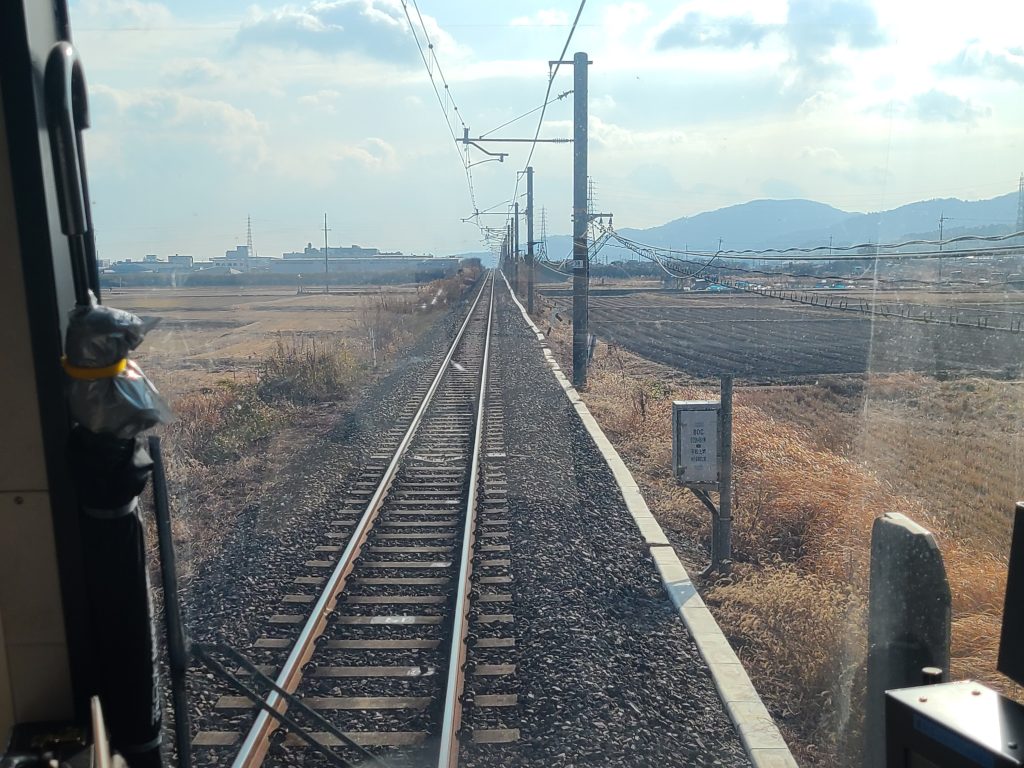 草津線（前面車窓）
