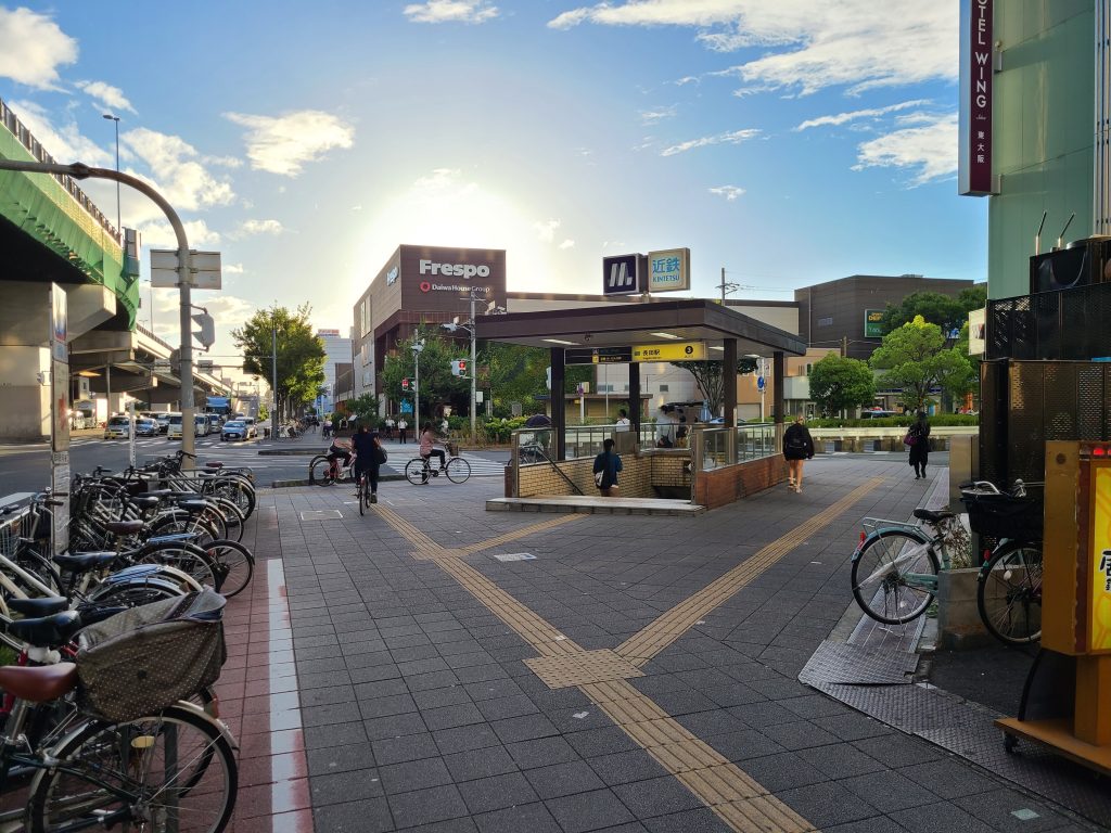 大阪メトロ中央線長田駅入口