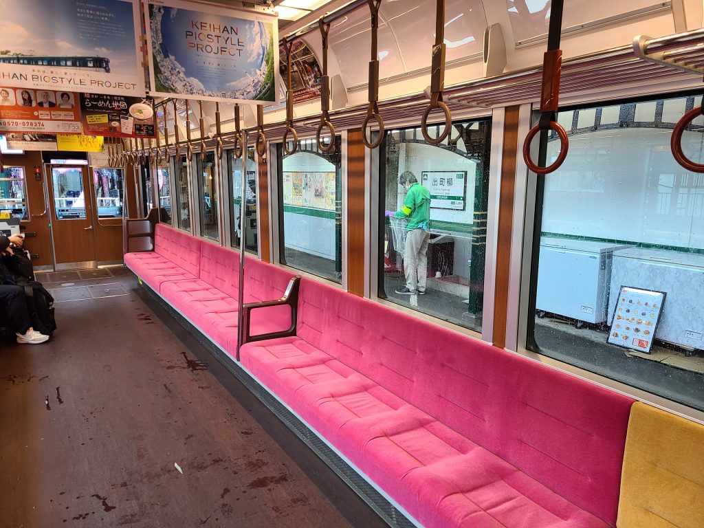 叡山電鉄車内