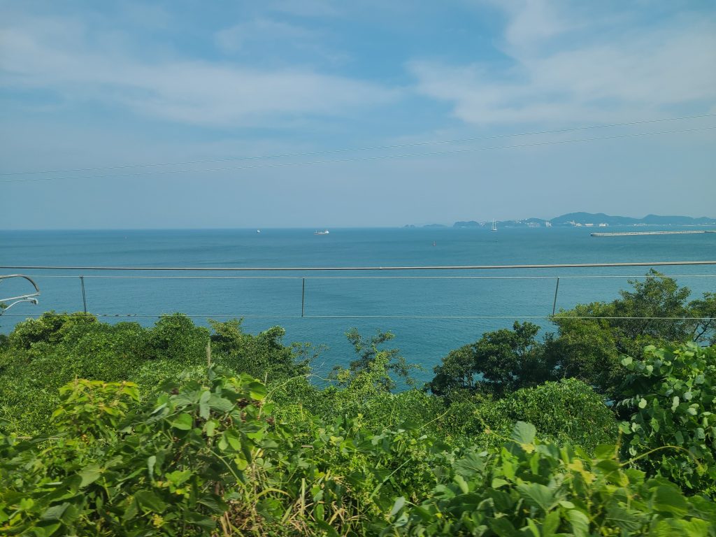 ＪＲ紀勢本線　冷水浦駅付近車窓