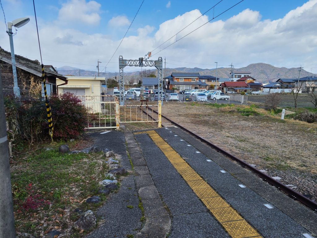養老鉄道揖斐駅の終端部