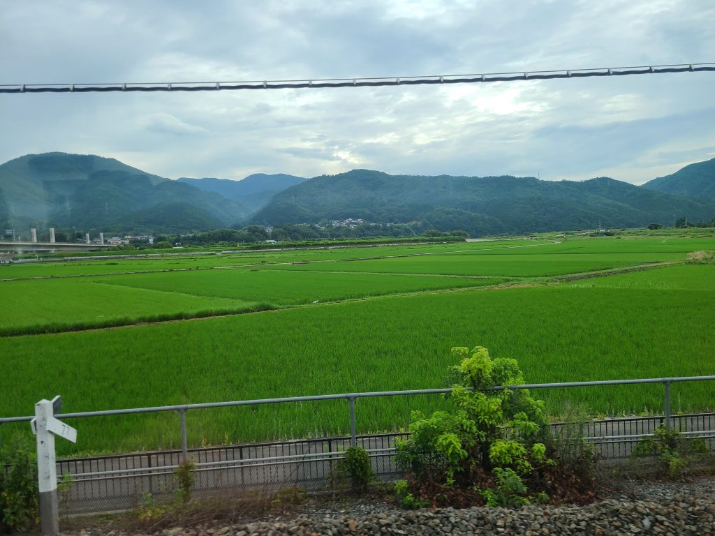 ＪＲ山陰本線（嵯峨野線）馬堀ー亀岡間車窓