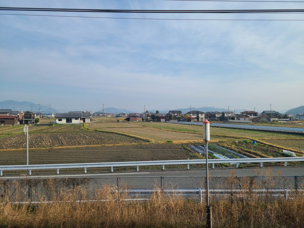 ＪＲ山陽本線竜野付近の車窓