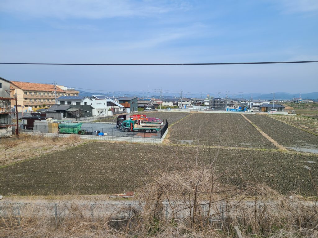 ＪＲ山陽本線　庭瀬ー中庄間車窓