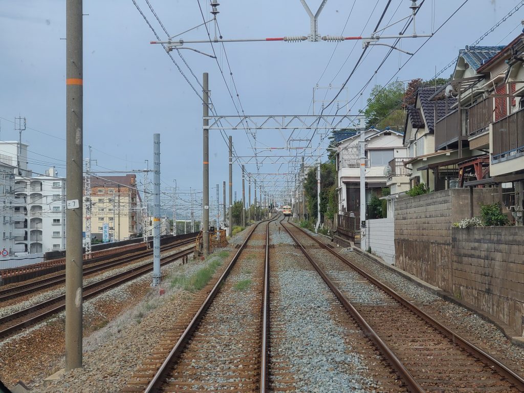 山陽電鉄塩屋付近前面車窓
