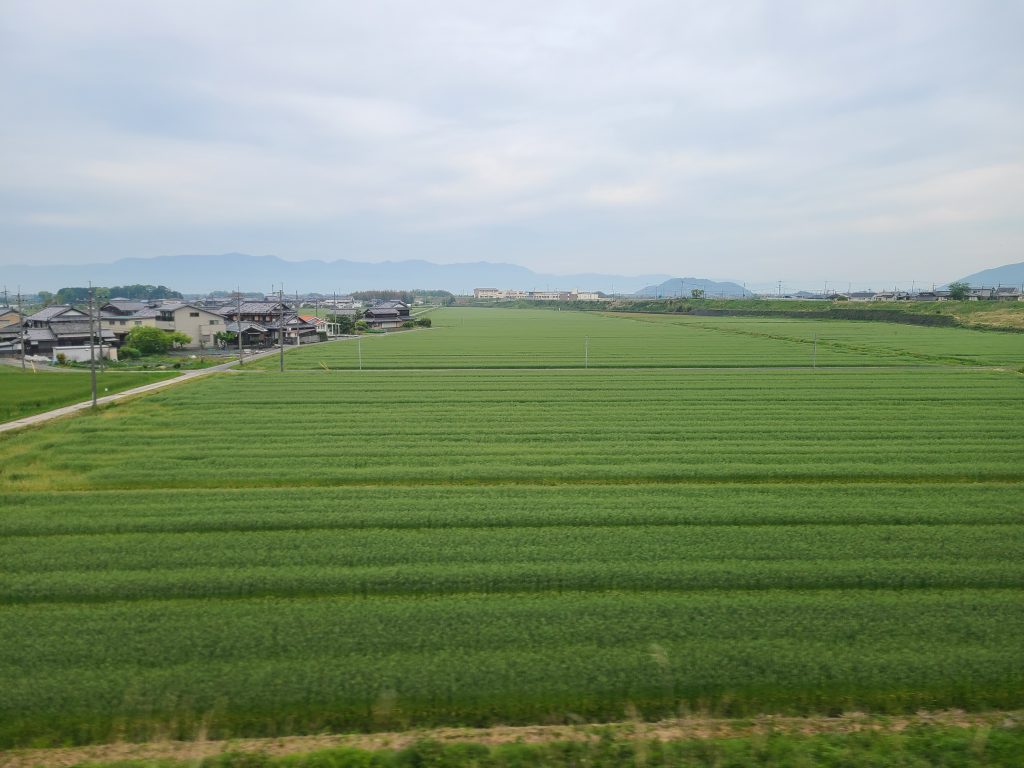 ＪＲ琵琶湖線（東海道本線）野洲－篠原間車窓