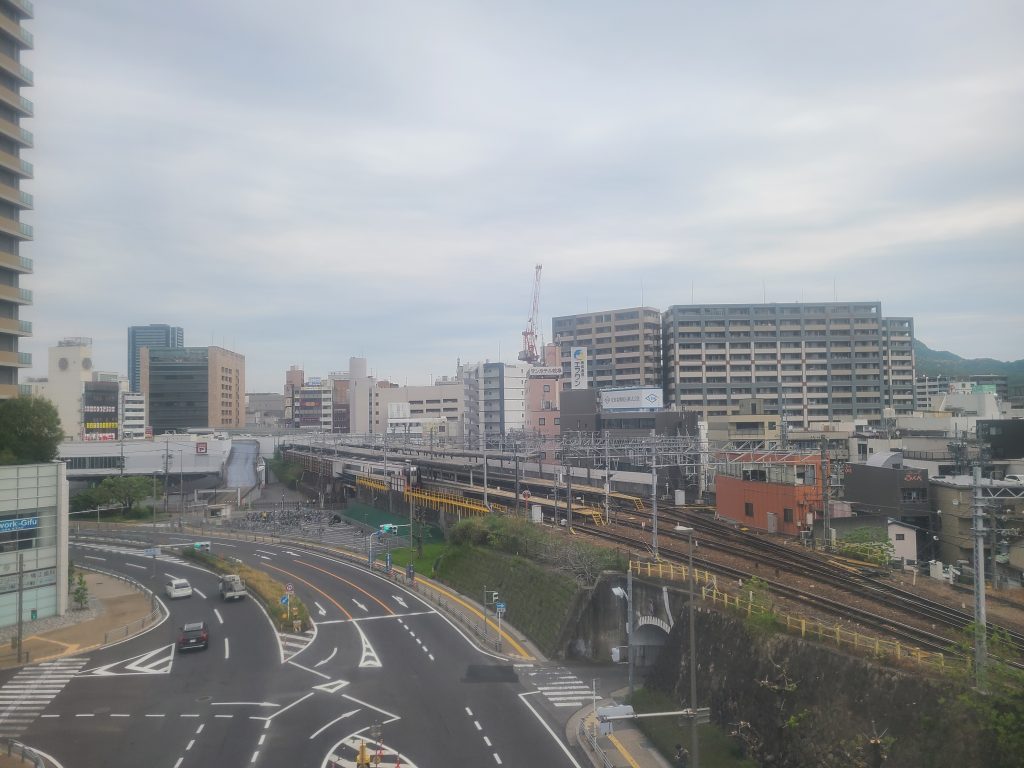 岐阜駅付近の車窓②（名鉄岐阜駅）