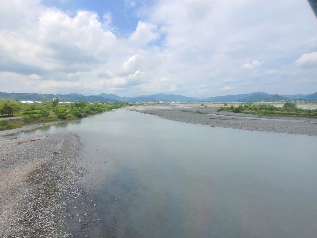 ＪＲ東海道本線（金谷ー島田間）大井川橋梁からの車窓
