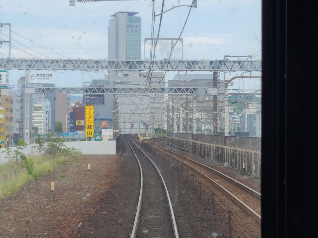 ＪＲ東海道本線静岡駅付近の車窓