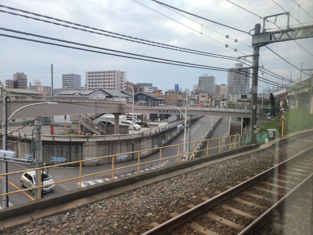 宇都宮線（東北本線）宇都宮駅到着直前の車窓