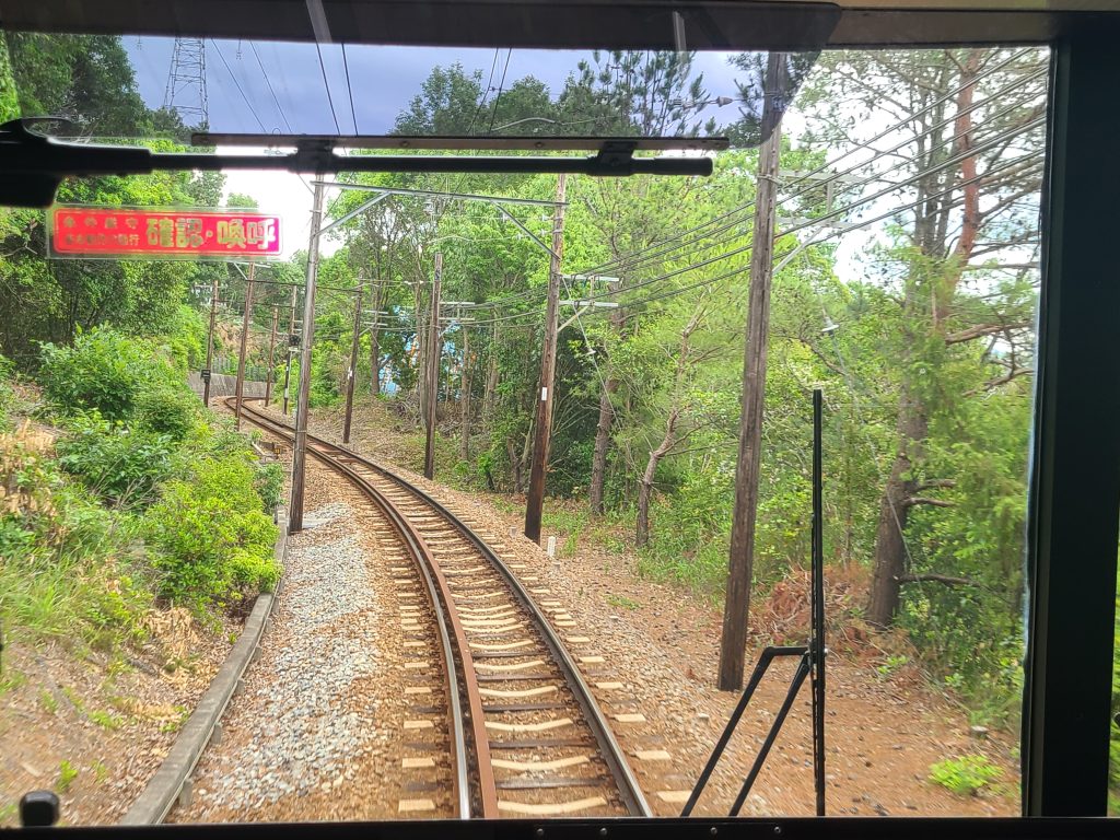 神戸電鉄粟生線（大村ー樫山間）車窓