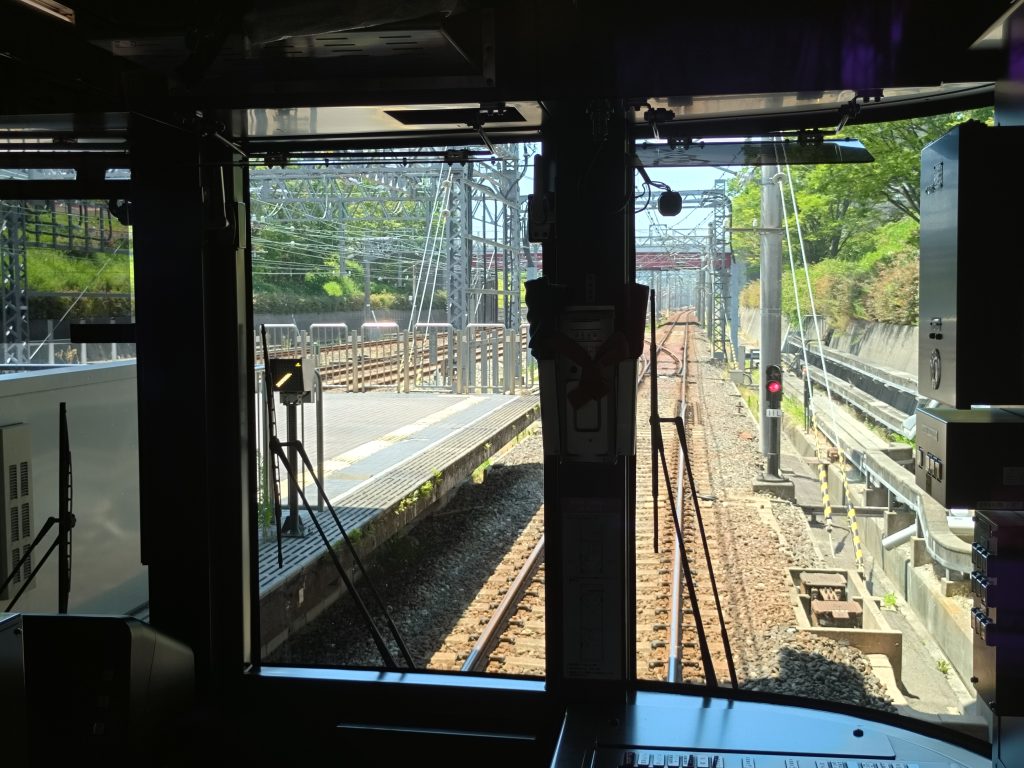神戸市営地下鉄西神線名谷駅の車窓