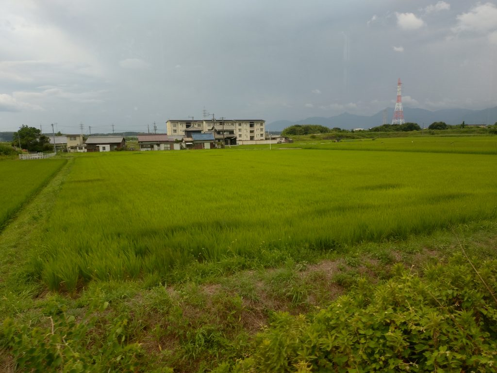 三岐鉄道北勢線七和ー穴太間車窓