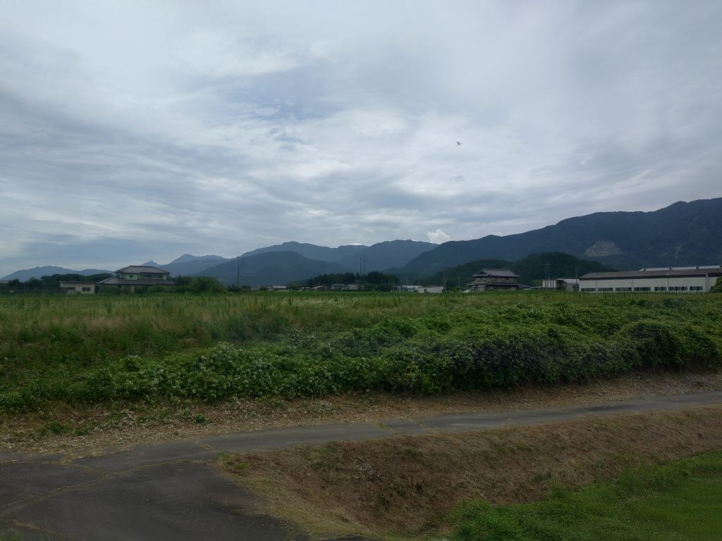 三岐鉄道三岐線　伊勢治田ー丹生川間車窓