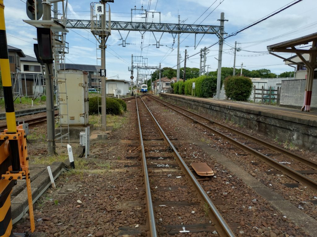 四日市あすなろう鉄道日永駅構内