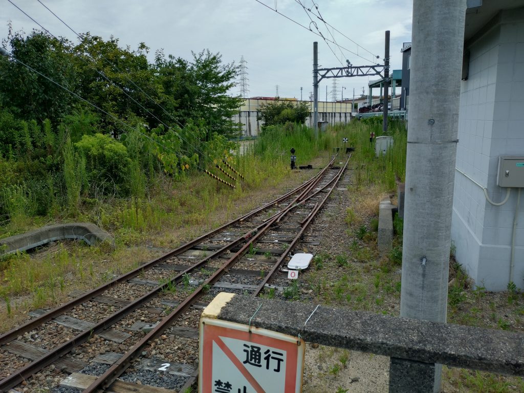 四日市あすなろう鉄道内部駅車止め