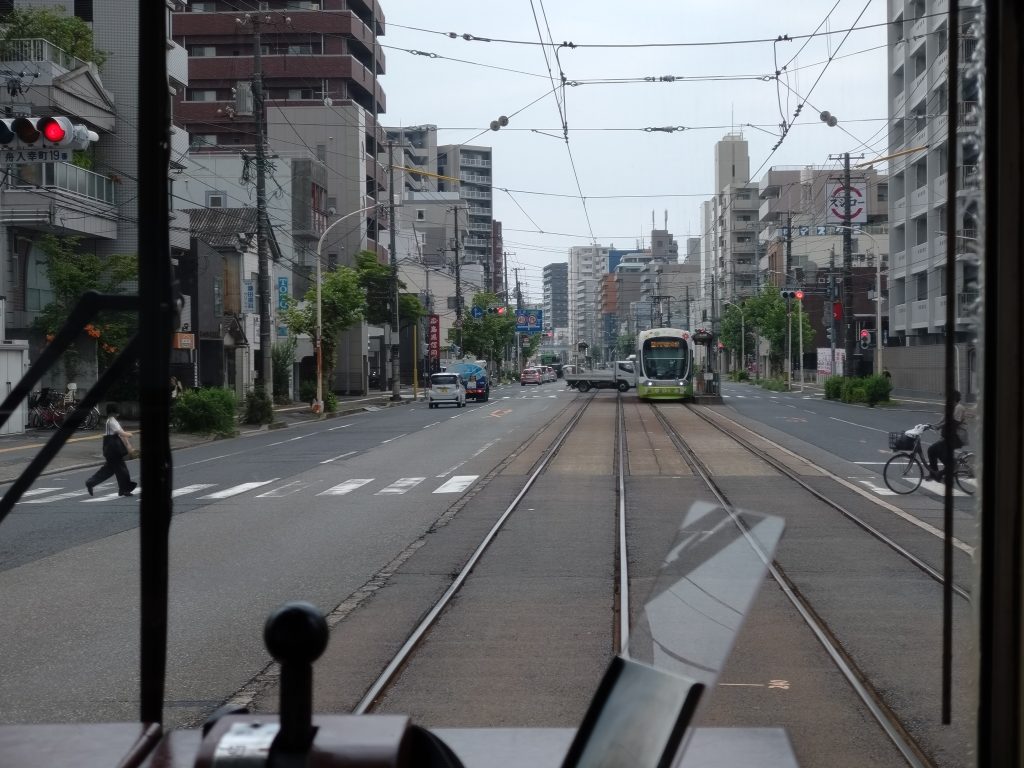 広島電鉄江波線車窓