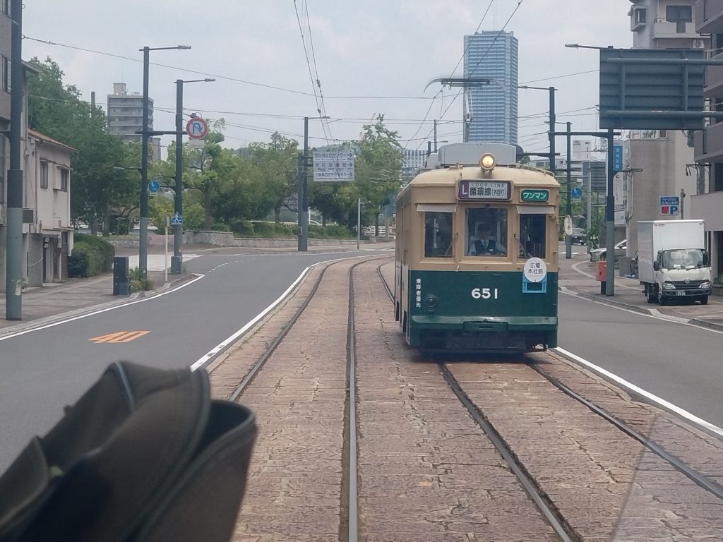 広島電鉄宇品線比治山橋ー南区役所前車窓