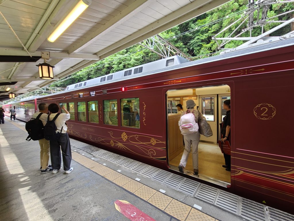 極楽橋駅に停車するグラン天空なんばゆき２号車側面②