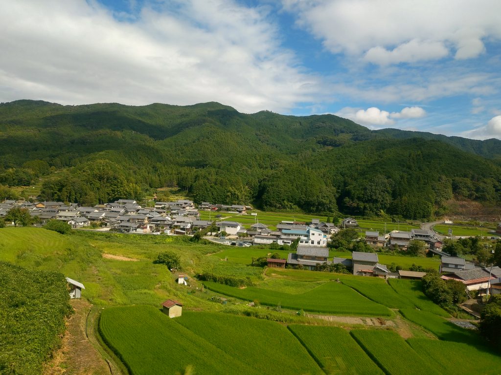 近鉄大阪線　桜井駅をしばらく行ったところ