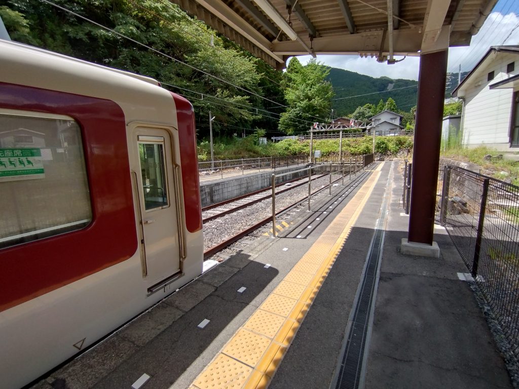 近鉄湯の山線湯の山温泉駅の車止め