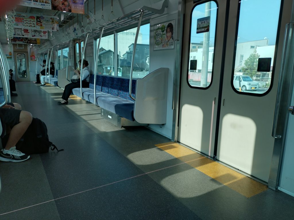 名鉄:新羽島発⇒笠松ゆき列車車内