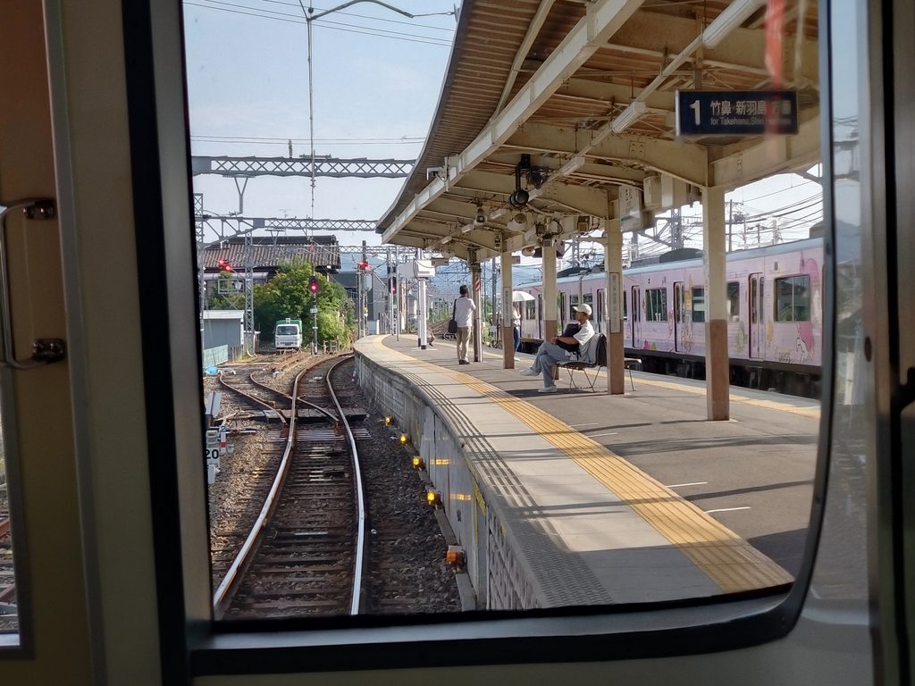 名鉄笠松駅に到着