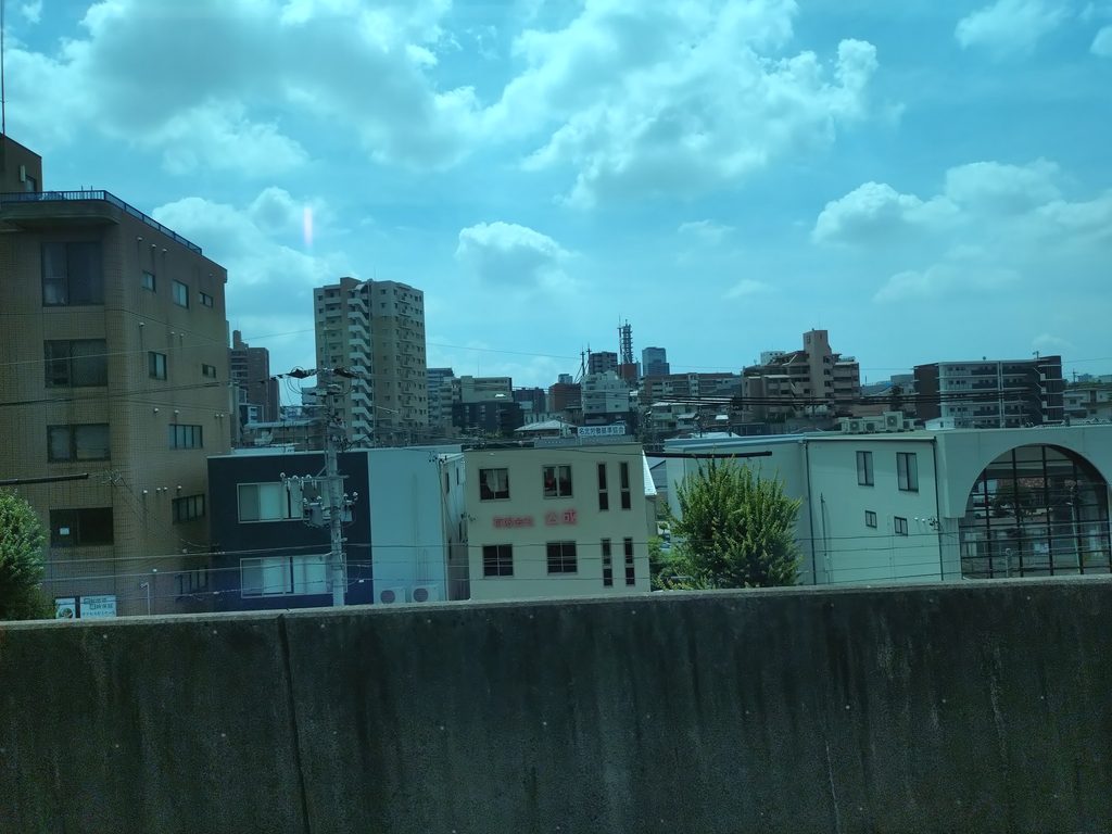 名鉄瀬戸線清水駅付近の車窓