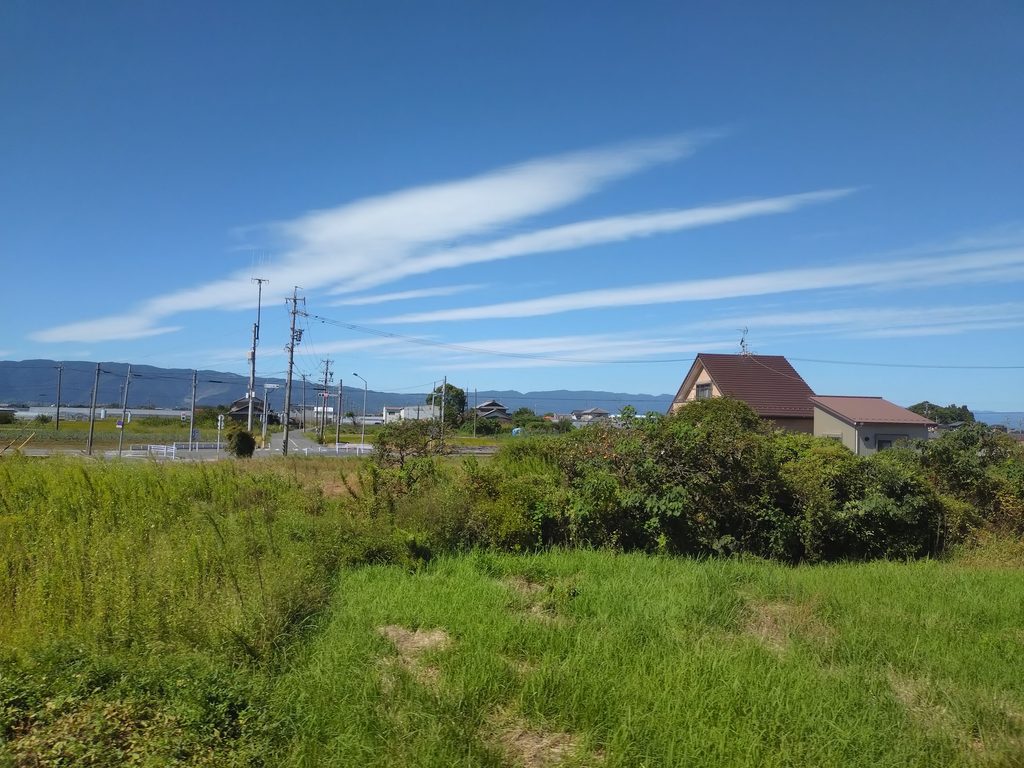 名鉄尾西線町方ー六輪間車窓