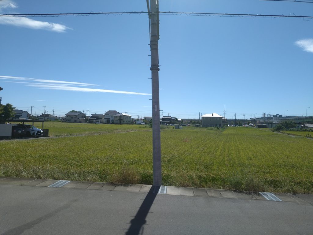 名鉄尾西線苅安賀ー観音寺間車窓