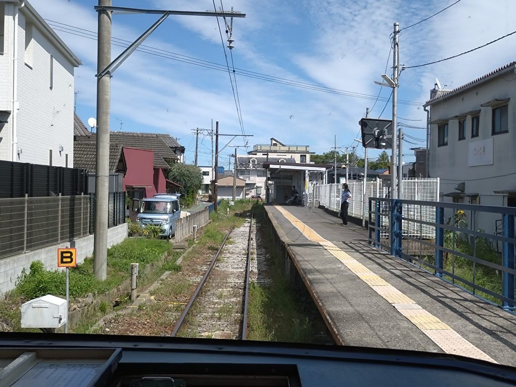 名鉄尾西線玉ノ井駅終端部分