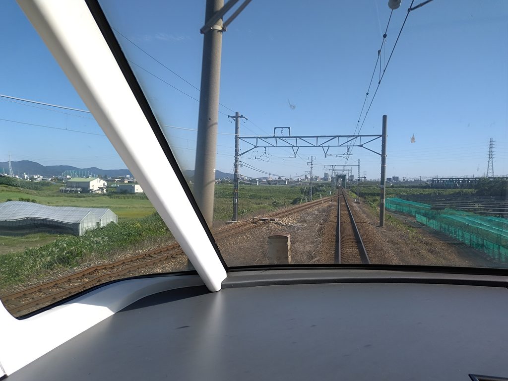 名鉄名古屋本線平井信号所車窓